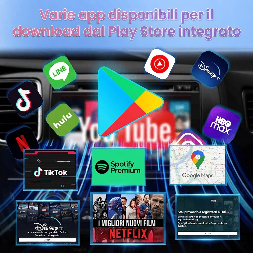 6 Max Ultra AI Box – Qualcomm 8-Core QCM6350, Android 15, 8 GB RAM + 128 GB ROM, 5G LTE, Adattatore multimediale con funzione Split-Screen - immagine 6