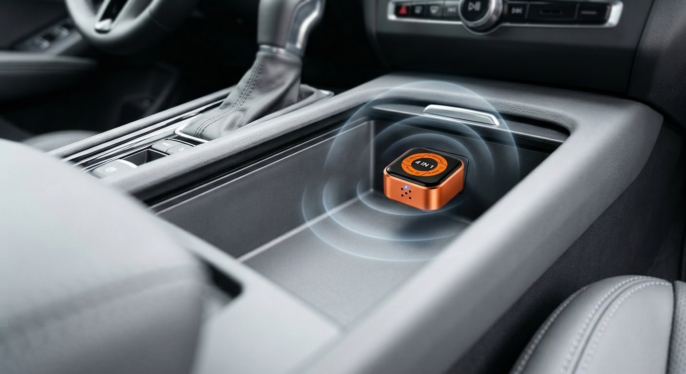 Adattatore wireless inserito nella porta USB della console, in un vano libero da oggetti metallici