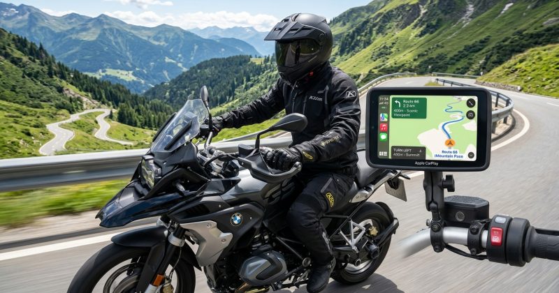 Schermo CarPlay wireless compatto per moto, miglior CarPlay per moto 2026