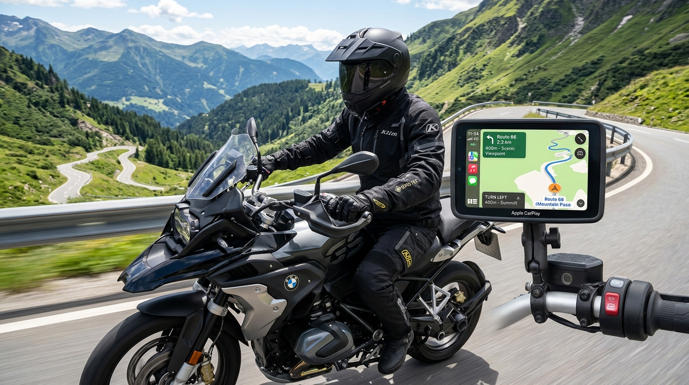 Schermo CarPlay wireless compatto per moto, miglior CarPlay per moto 2026